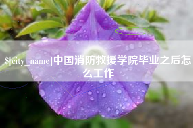 曹县中国消防救援学院毕业之后怎么工作