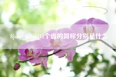 曹县34个省的简称分别是什么
