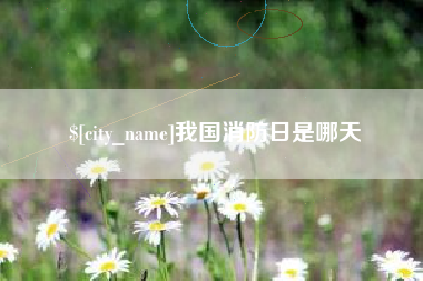 曹县我国消防日是哪天