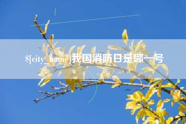 曹县我国消防日是哪一号