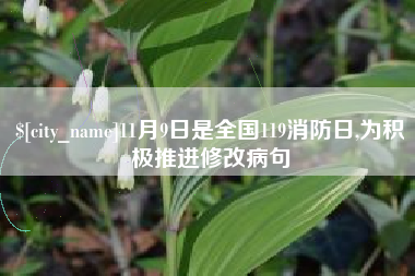 曹县11月9日是全国119消防日,为积极推进修改病句