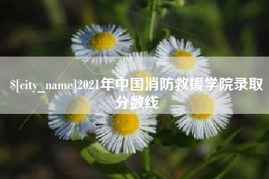 曹县2021年中国消防救援学院录取分数线