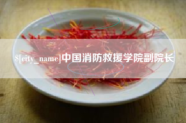 曹县中国消防救援学院副院长