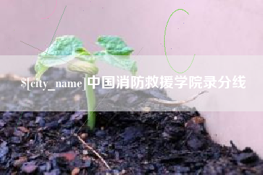曹县中国消防救援学院录分线