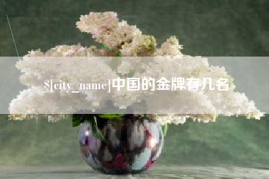 曹县中国的金牌有几名