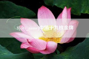曹县中国十九枚金牌