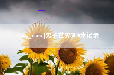 曹县男子世界5000米记录