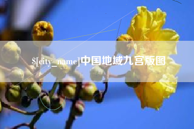 曹县中国地域九宫版图