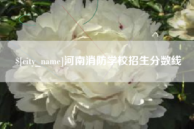 曹县河南消防学校招生分数线