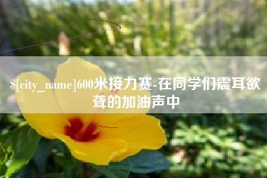 曹县600米接力赛-在同学们震耳欲聋的加油声中