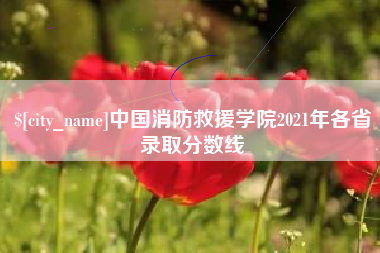 曹县中国消防救援学院2021年各省录取分数线