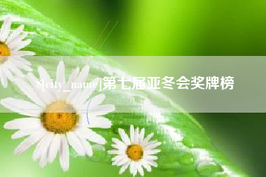 曹县第七届亚冬会奖牌榜