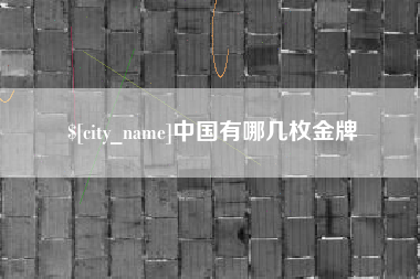 曹县中国有哪几枚金牌