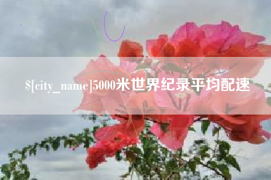曹县5000米世界纪录平均配速