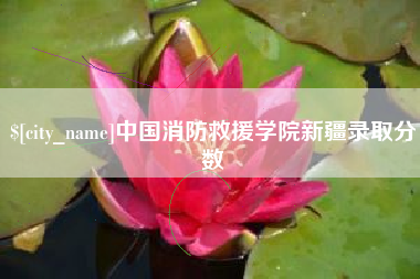 曹县中国消防救援学院新疆录取分数