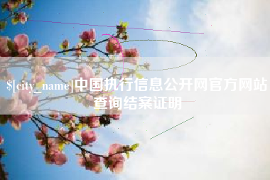 曹县中国执行信息公开网官方网站查询结案证明