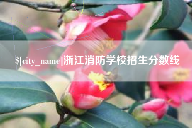 曹县浙江消防学校招生分数线