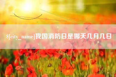 曹县我国消防日是哪天几月几日
