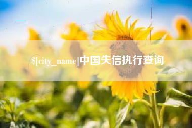 曹县中国失信执行查询