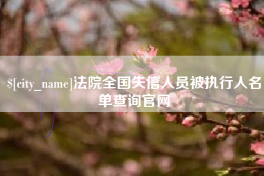 曹县法院全国失信人员被执行人名单查询官网
