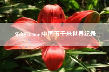 曹县中国五千米世界纪录