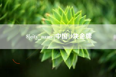 曹县中国19块金牌