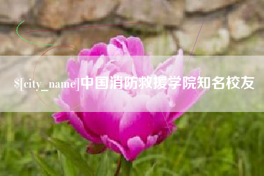 曹县中国消防救援学院知名校友