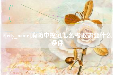 曹县消防中控证怎么考取需要什么条件