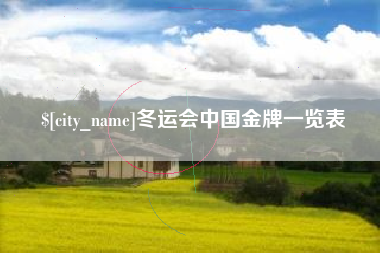 曹县冬运会中国金牌一览表