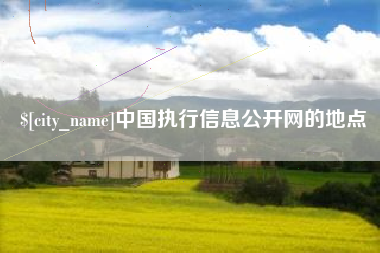 曹县中国执行信息公开网的地点